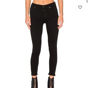 NWT COH Rocket Crop High Rise Skinny All Black